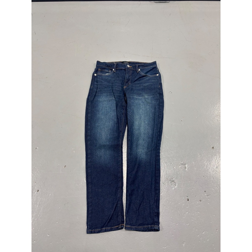 Banana Republic Girlfriend Mid-Rise Jeans Womens 27/4 Dark Wash Stretch Denim